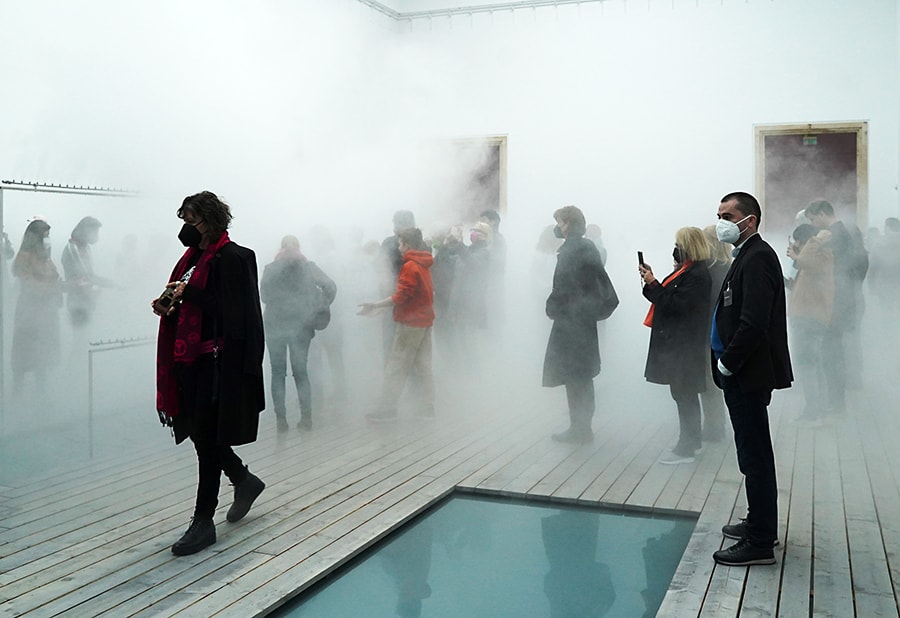 Haus der Kunst Fujiko Nakaya Nebel Leben; Foto: Marion Vogel